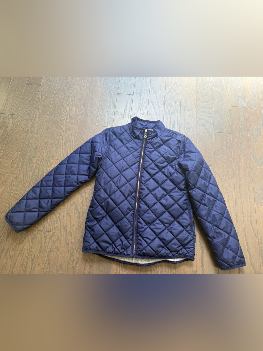 Old Navy Quilted Navy Blue Puffer Jacket for Kids size Xl girls